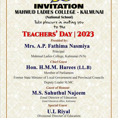 Teachers' Day | 2023 